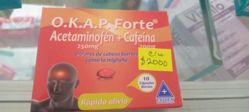 Acetaminofen + Cafeína