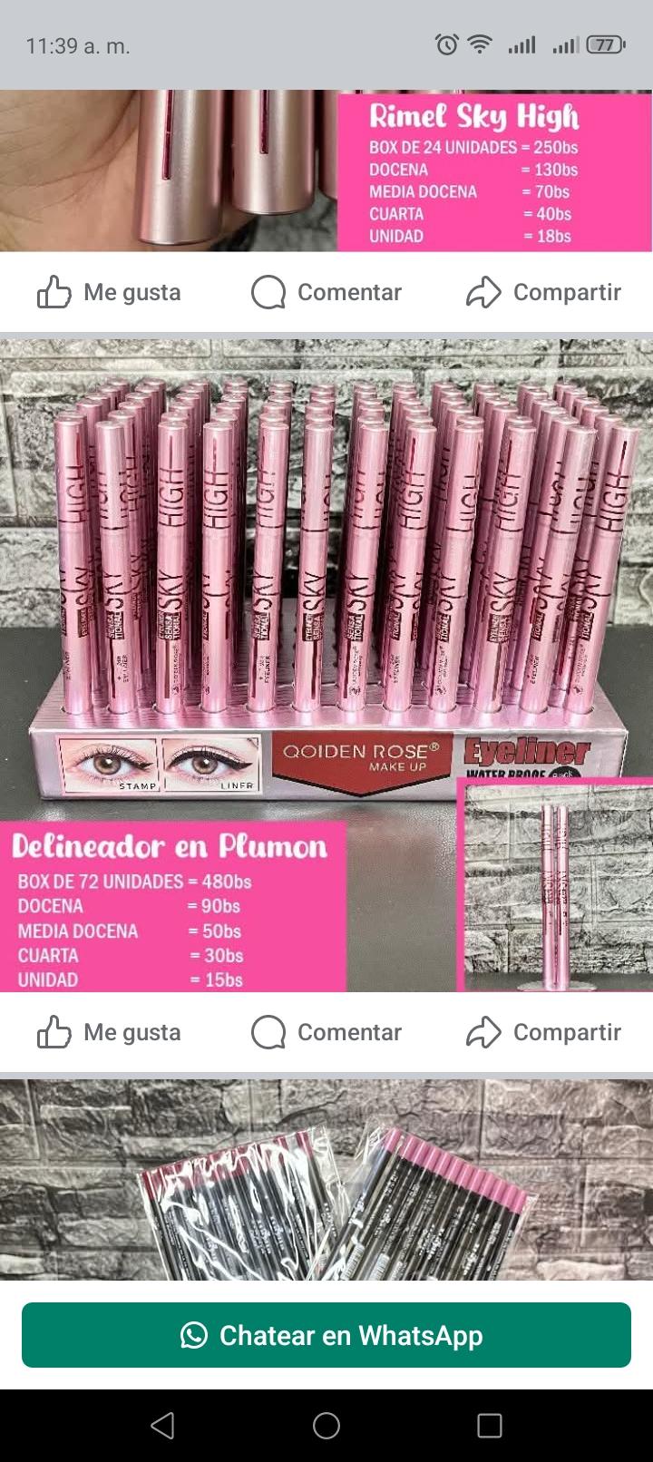 Delineador plumón