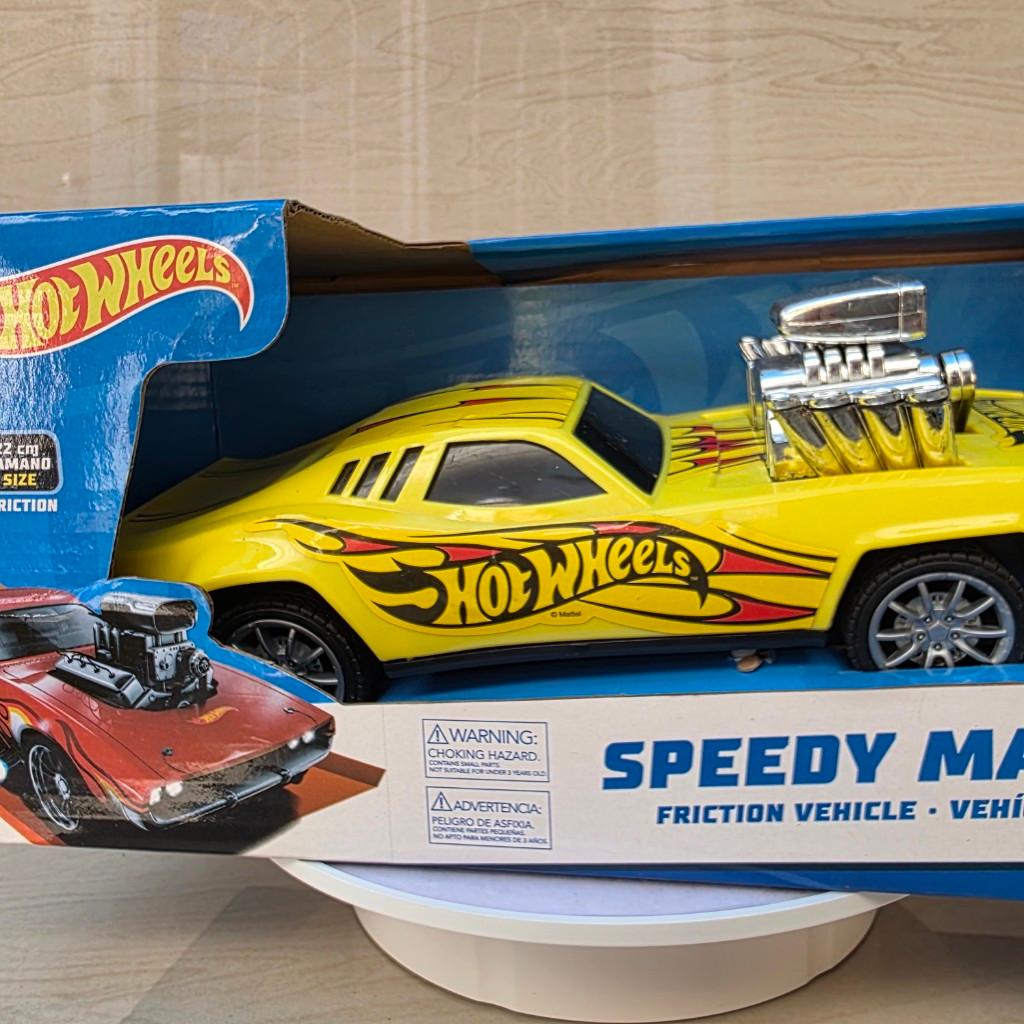 Auto Fricción Hotwheels 20x10cm Amarillo