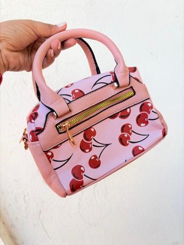 Cartera de cereza rosa