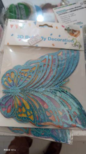 Miniatura 2 de Apliques mariposa multicolor 3d