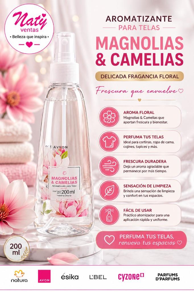 Miniatura 2 de Aromatizante para Telas Magnolias & Camelias Avon 200 ml