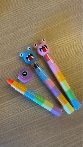 Marca texto Giz de cera varias cores em 1 *unidade*