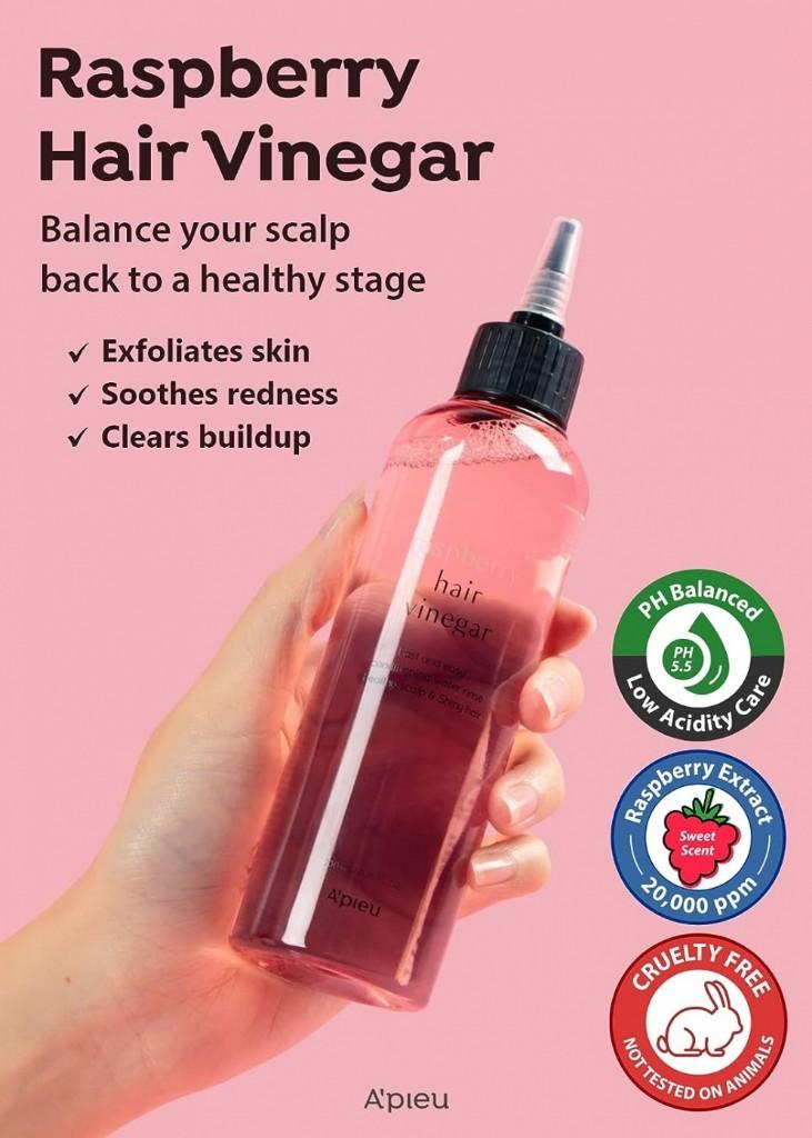 A'PIEU - Raspberry Hair Vinegar