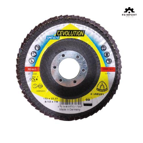 Miniatura 2 de Caja Disco Flap 4"1/2 Gr60 Klingspor Ceramico