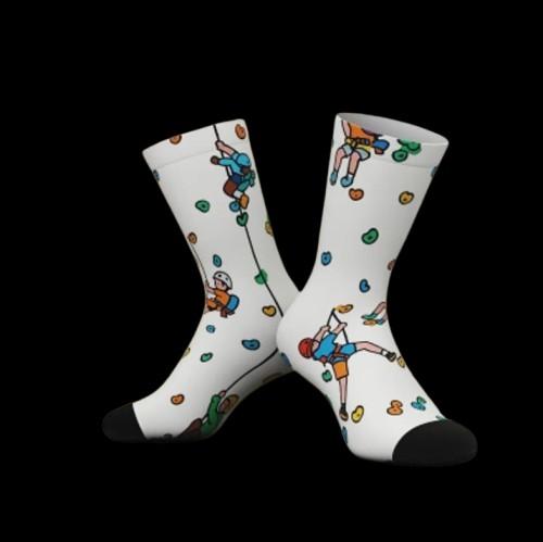 Calcetines con diseño escalador