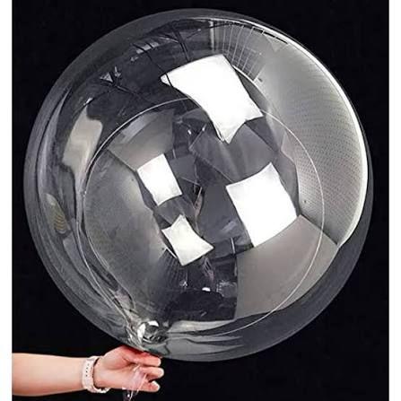 Bobo Transparente inflado confenti 36"