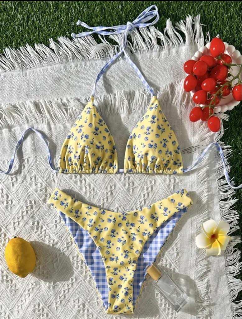 Bikini amarillo casual