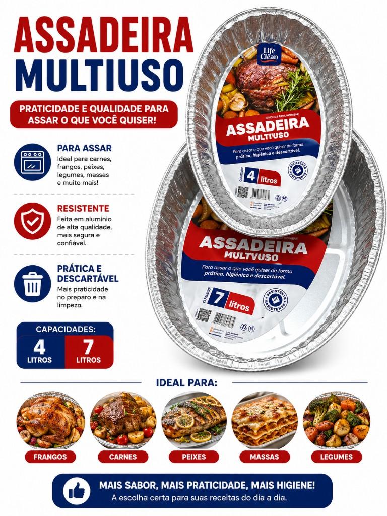 Assadeira multiuso Life Clean