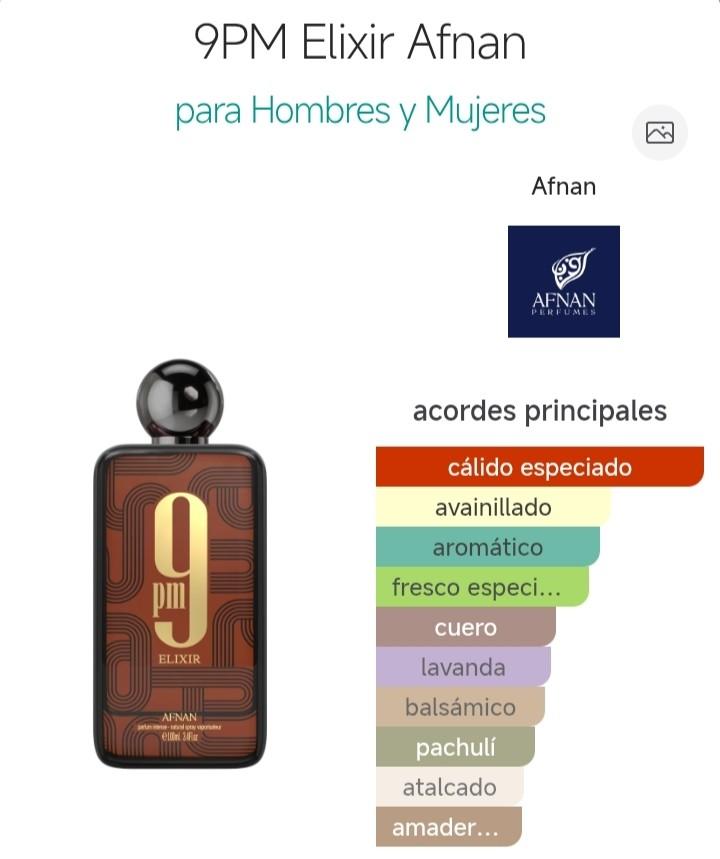 Miniatura 2 de 9 PM Elixir Afnan Edp 100 ml