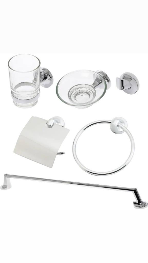 Miniatura 2 de Accesorios para baño 6 piezas acero inoxidable