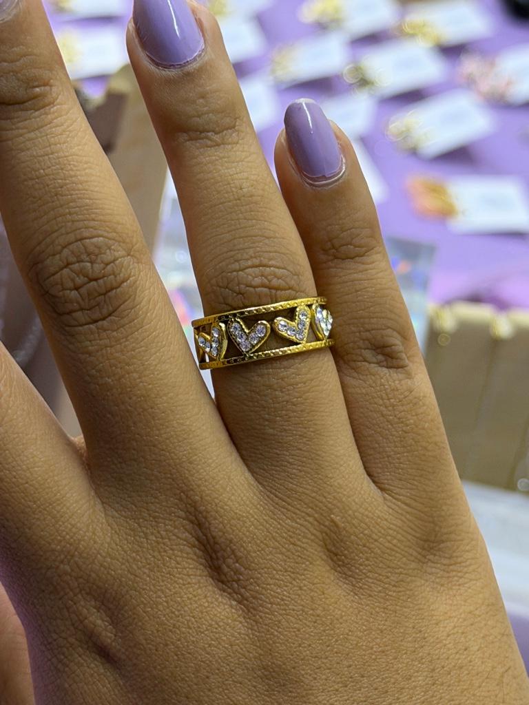 Miniatura 2 de Anillo Vic dorado regulable