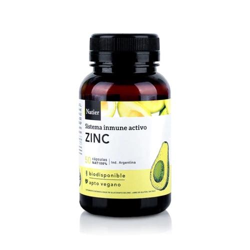 Cápsulas de Zinc x 50 caps - NATIER