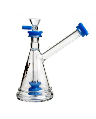 Bong Pequeño Quemador Arriba Azul