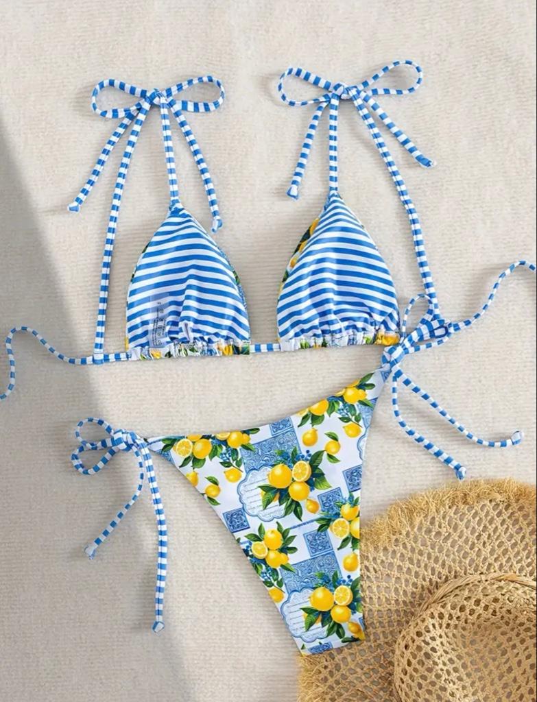 Miniatura 2 de Bikini  Azul con limones
