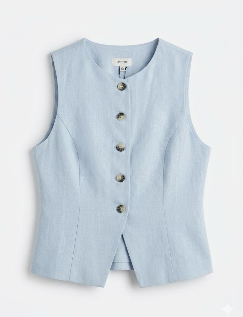 Blusa botones café