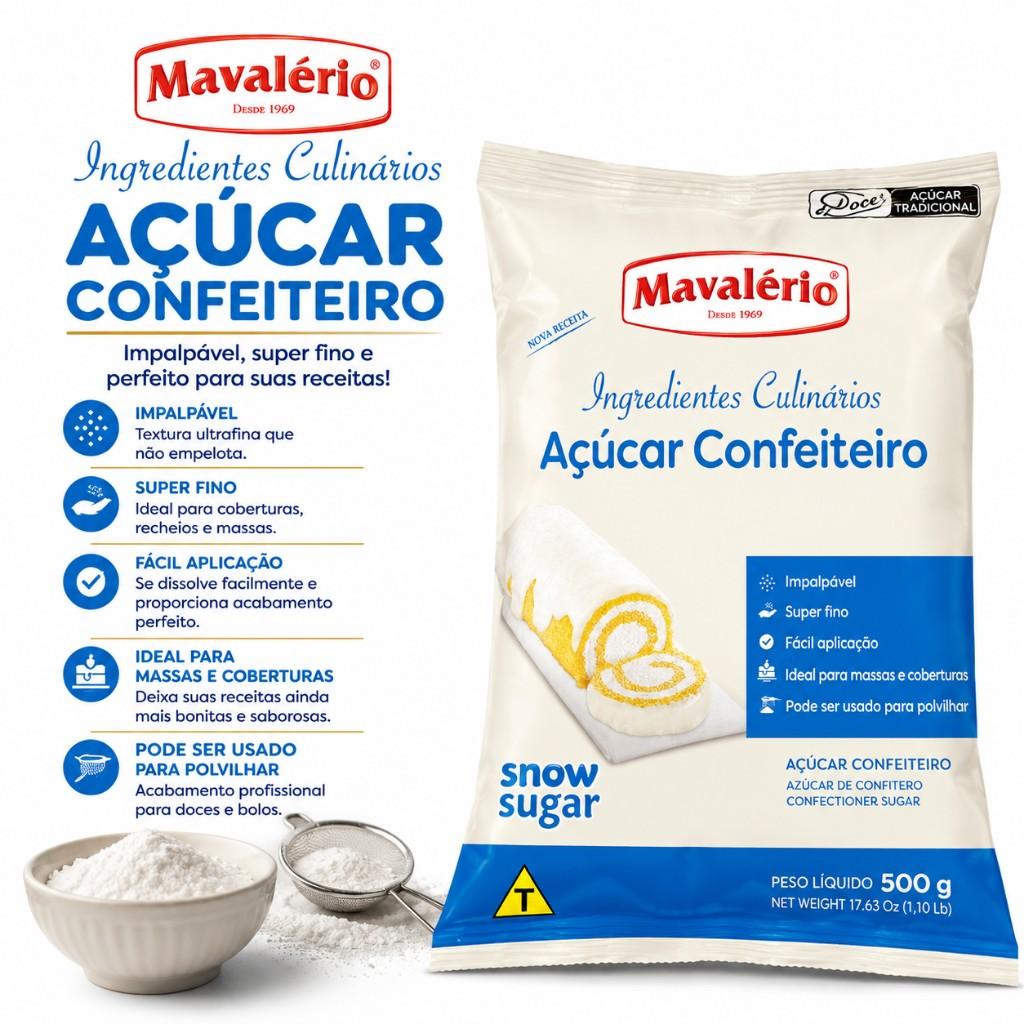 Açúcar confeiteiro Mavalerio