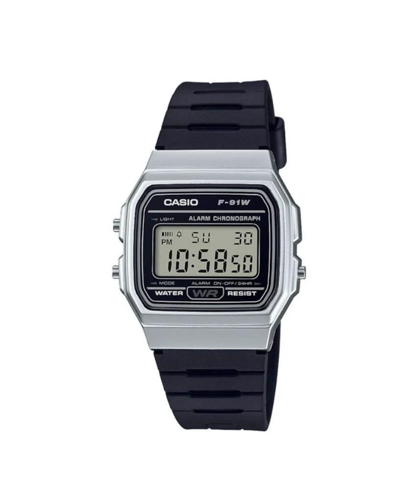 RELOJ CASIO F-91WM-7ADF -PLATEADO