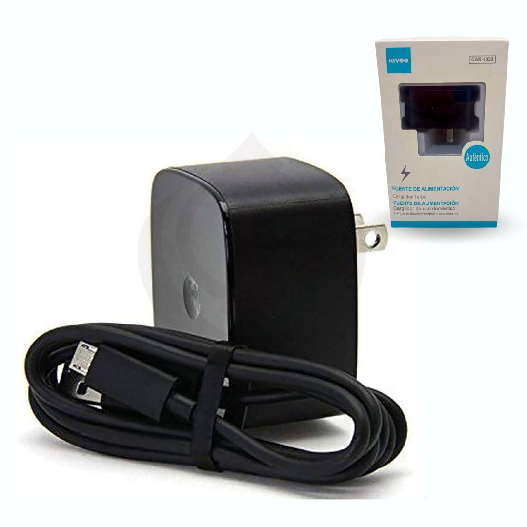 CARGADOR KIVEE TURBO C/CABLE MICRO