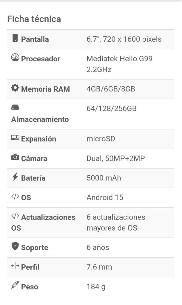 Miniatura 3 de SAMSUNG A07 64GB 4G
