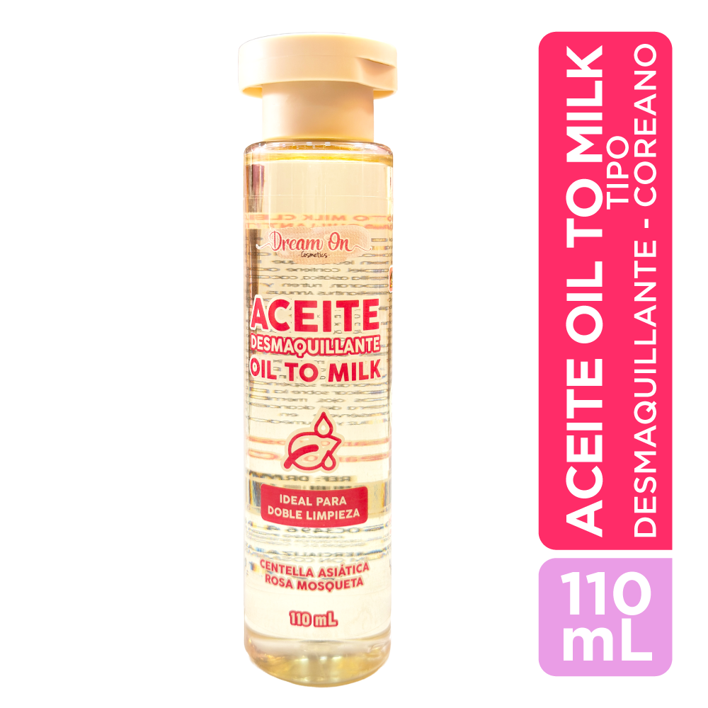 Aceite Desmaquillante Doble Limpieza Oil To Milk 110 ml Dream On Cosmetics