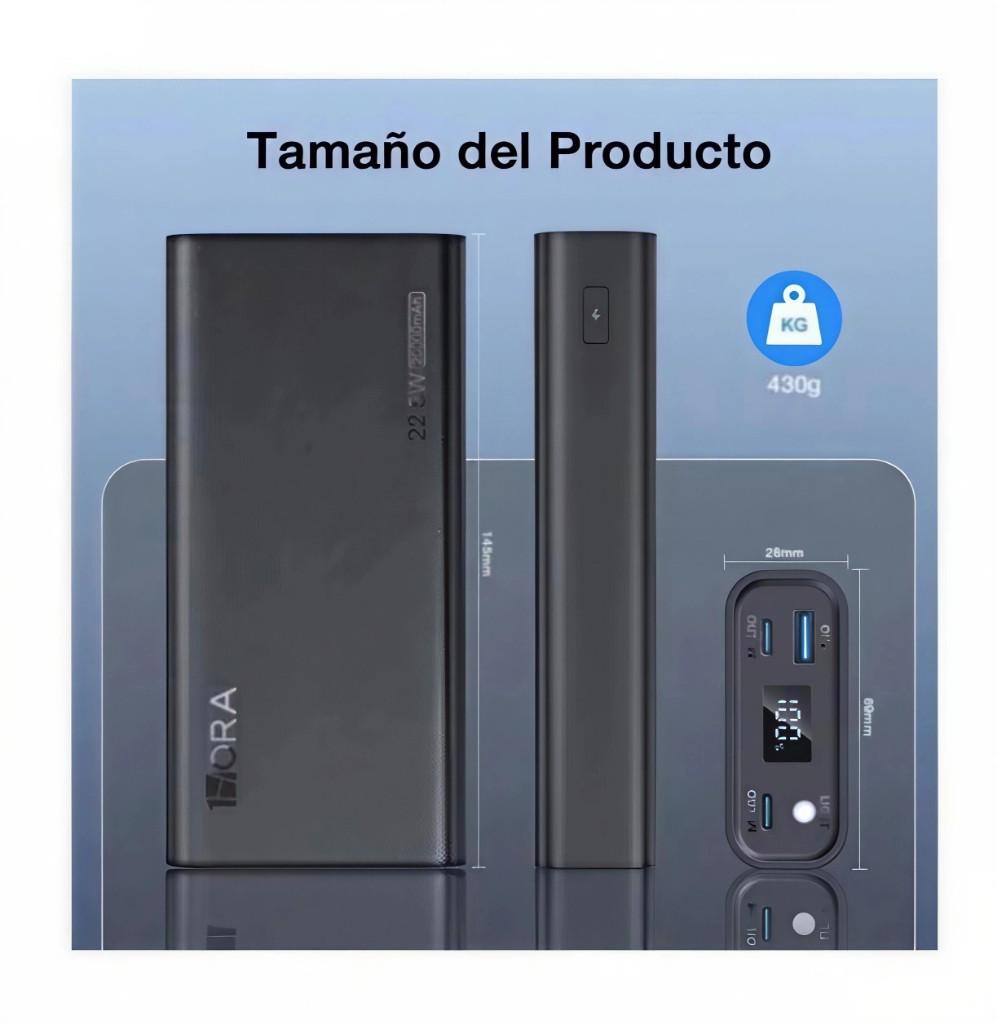 Miniatura 3 de Batería portátil (power bank) 1Hora 20000 mAh