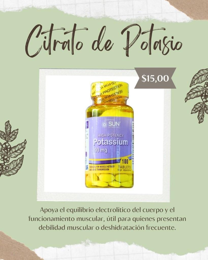 Citrato de Potasio 275 mg
