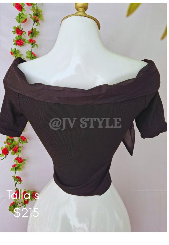 Miniatura 2 de Blusa sin hombros con decoración de moño