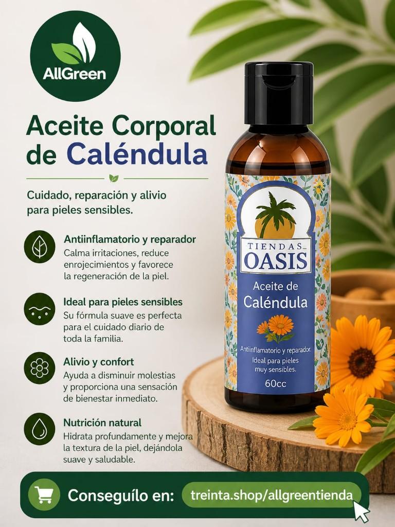 Aceite corporal de calendula x60cc