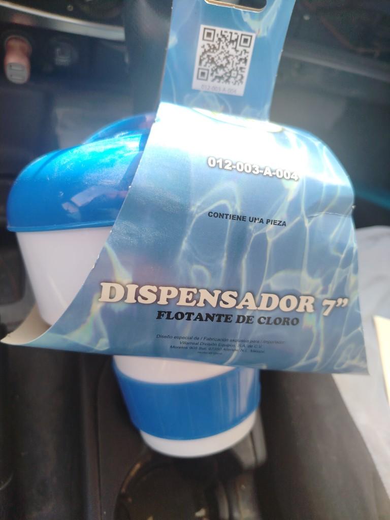 Dispensador flotante de cloro 7"