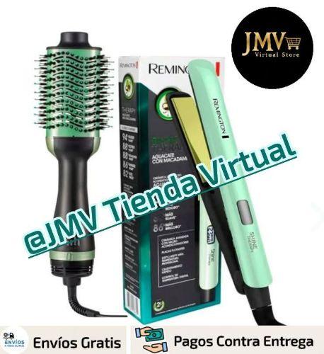Combo Cepillo Secador Para Cabello y Plancha Aguacate 🥑