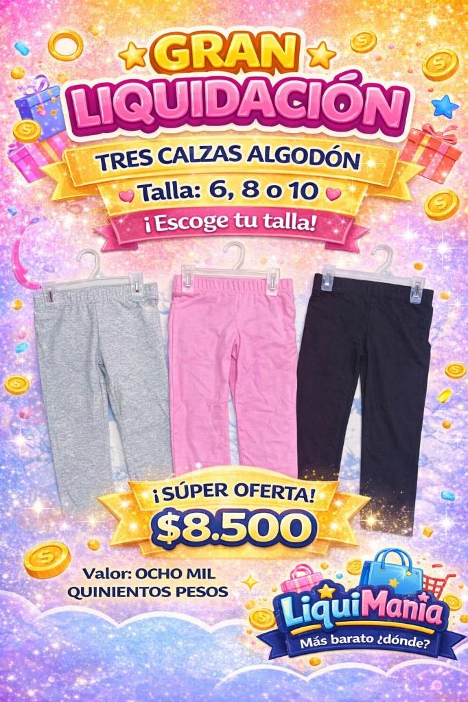 3 CALZAS ALGODON