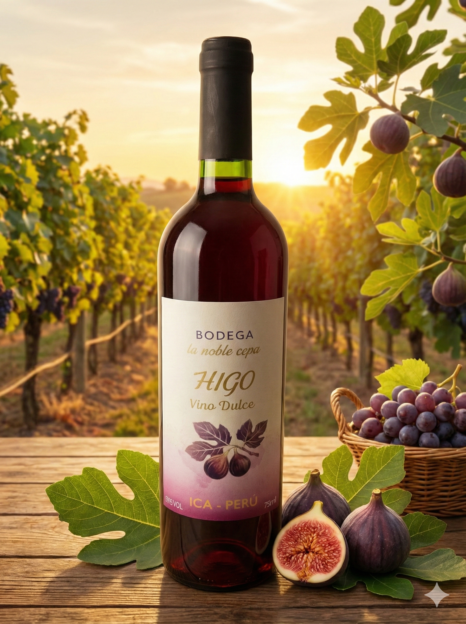 Vino de higo la noble cepa x 12 und de 750 ml
