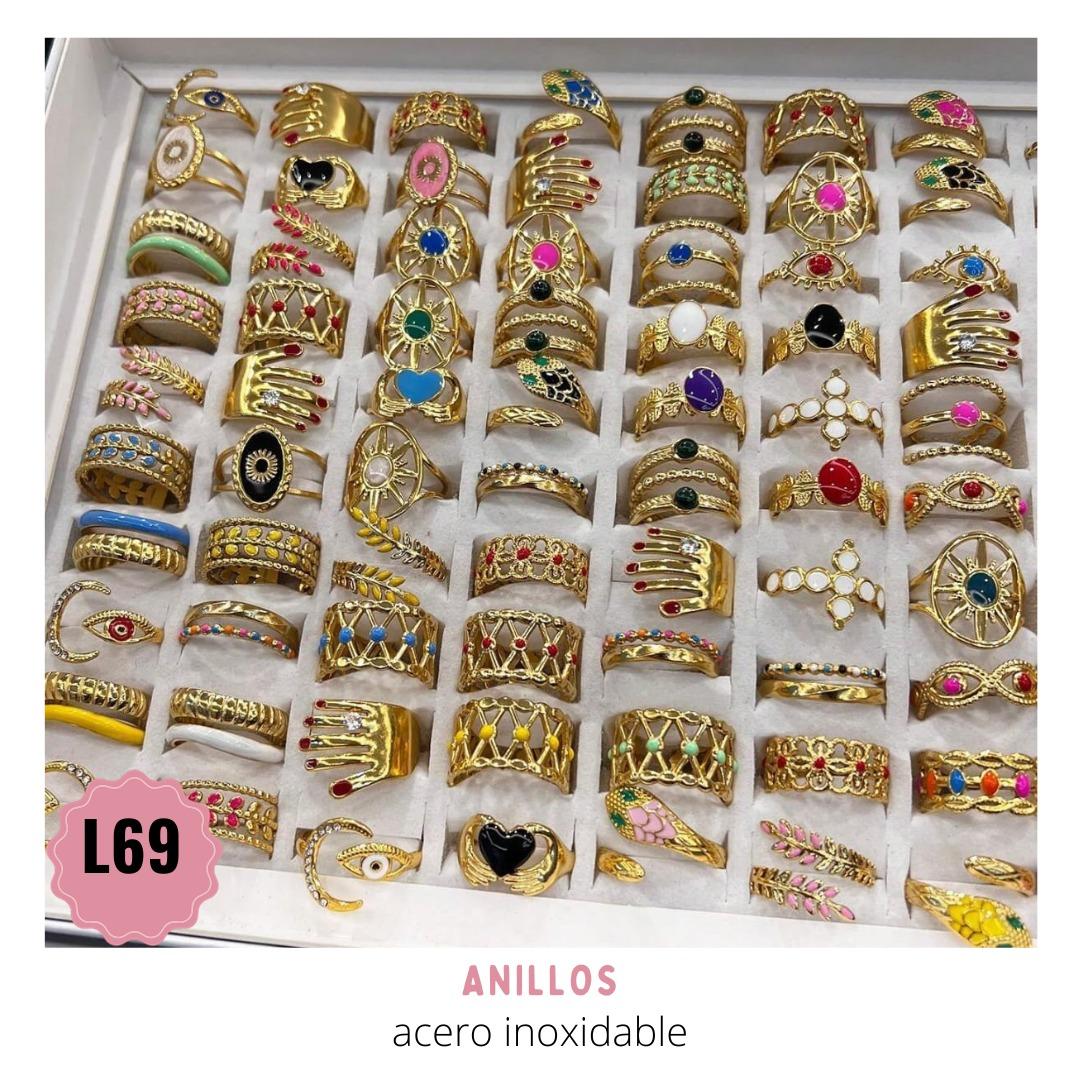 Anillo acero con pintura acrílica
