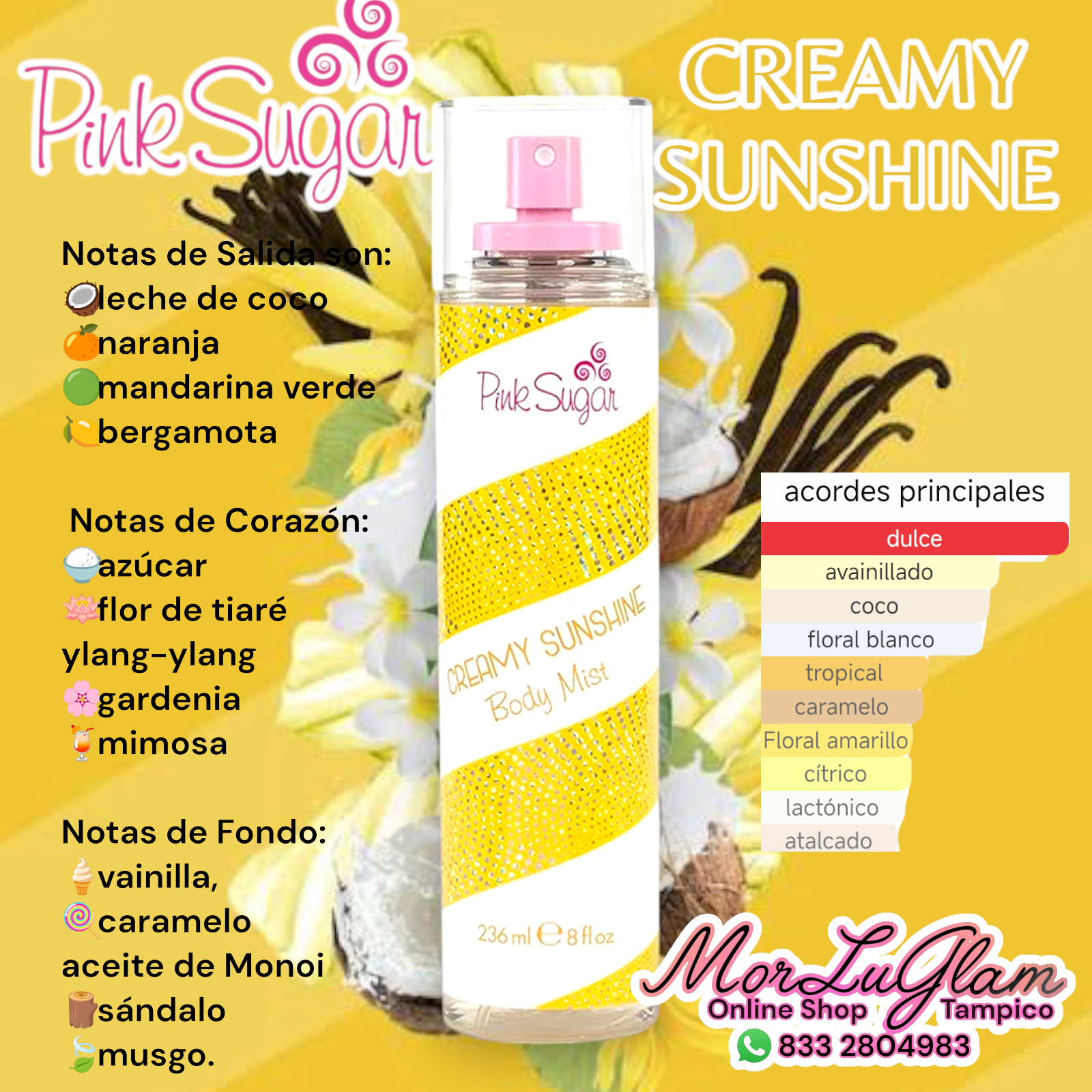 Miniatura 2 de CREAMY SUNSHINE PINK SUGAR DE AQUOLINA