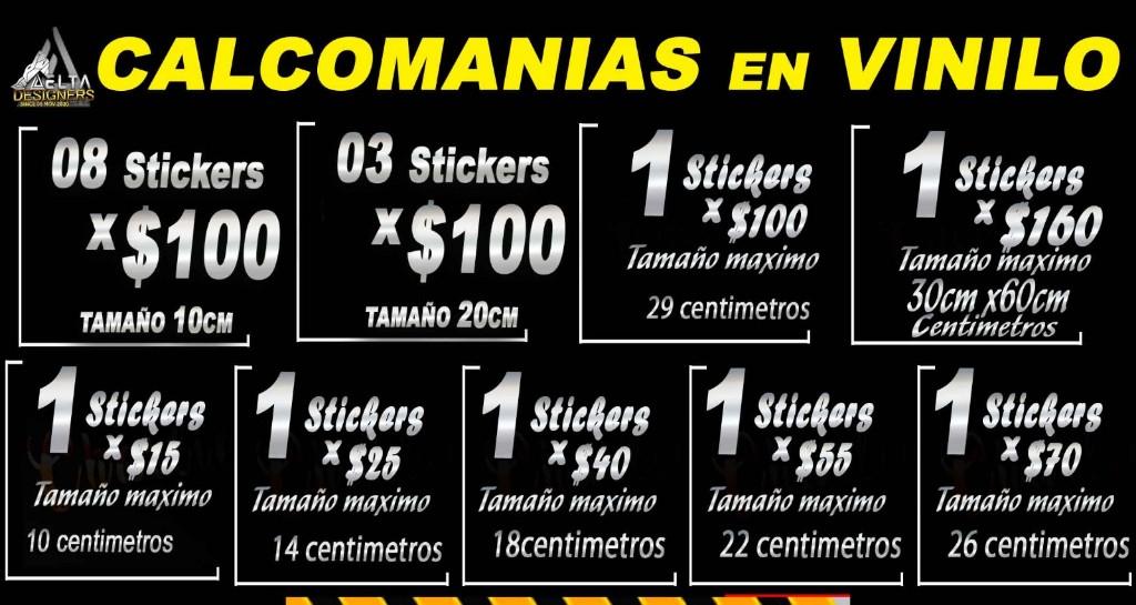 Calcomanias en vinilo
