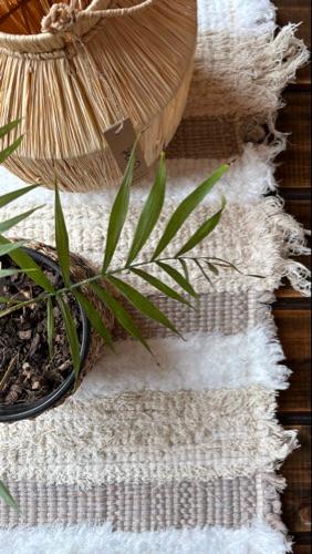 Alfombra 3 tonos tostado -1,20 x0,60