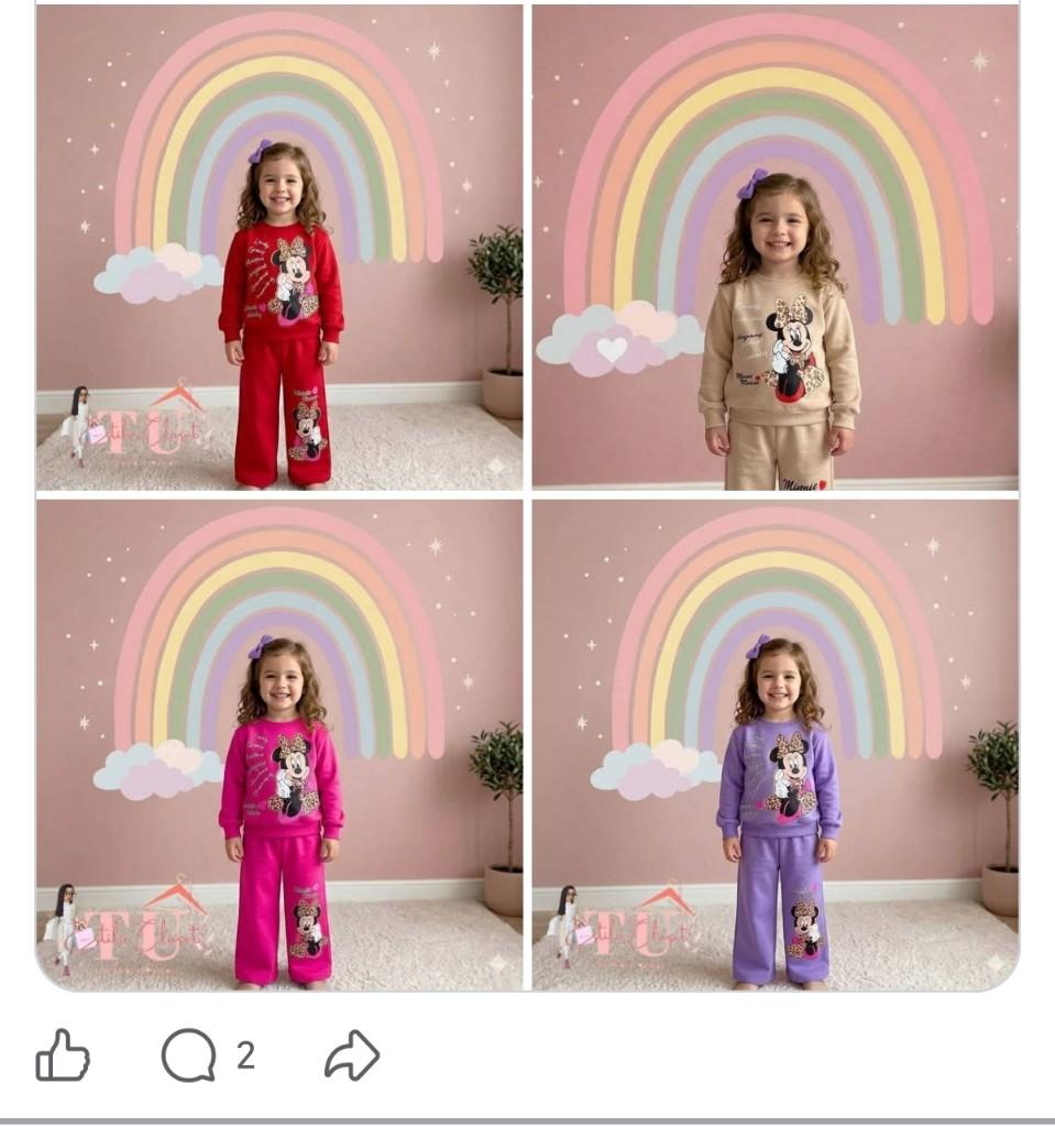 Conjuntos palazo niña minnie