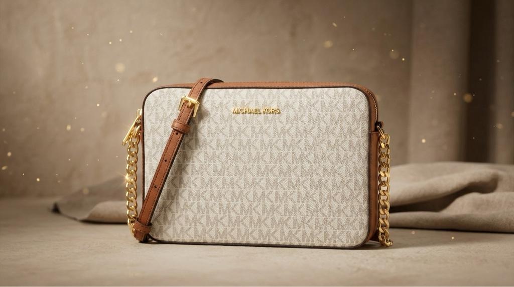 Bandolera Jet Set grande con estampado de logotipos