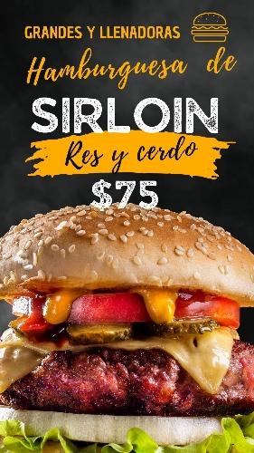 A) Hamburguesa SHIRLOIN