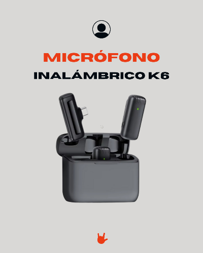 Micrófono inalámbrico K6