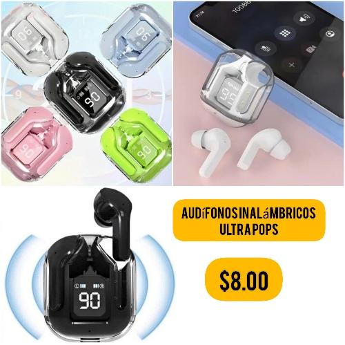 Audífonos inalámbricos ultra pops