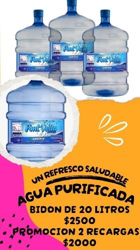 Agua de bidon 20 litros