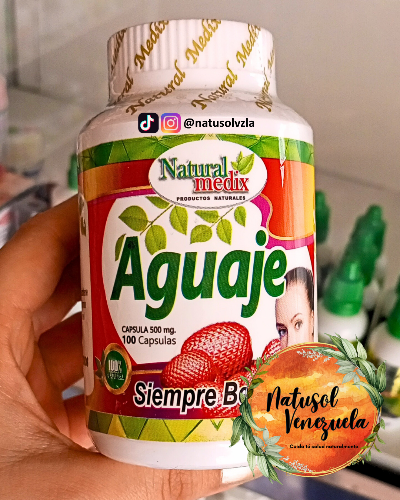 AGUAJE (500mg) -NATURAL MEDIX (100 cápsulas)