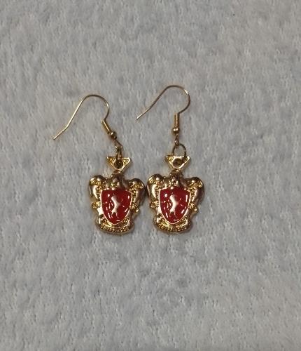 Aretes de escudo de Gryffindor