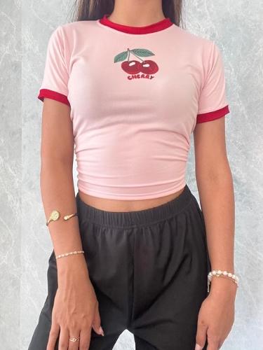 Crop top cherry🩷