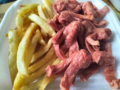 6 Salchipulpos con papas