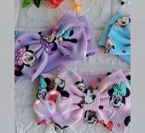 Banditas anchas con lazo grande para bebé