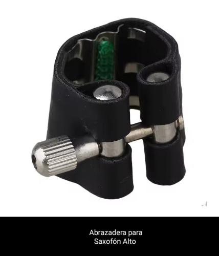 ABRAZADERA DE CUERO PARA SAXOFÓN ALTO