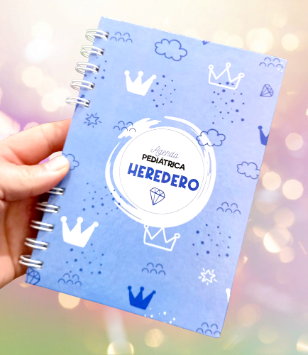 Agenda pediátrica HEREDERO celeste